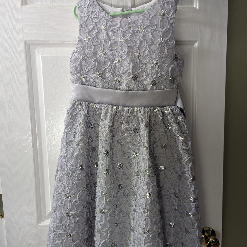 Silver/gray girls dress